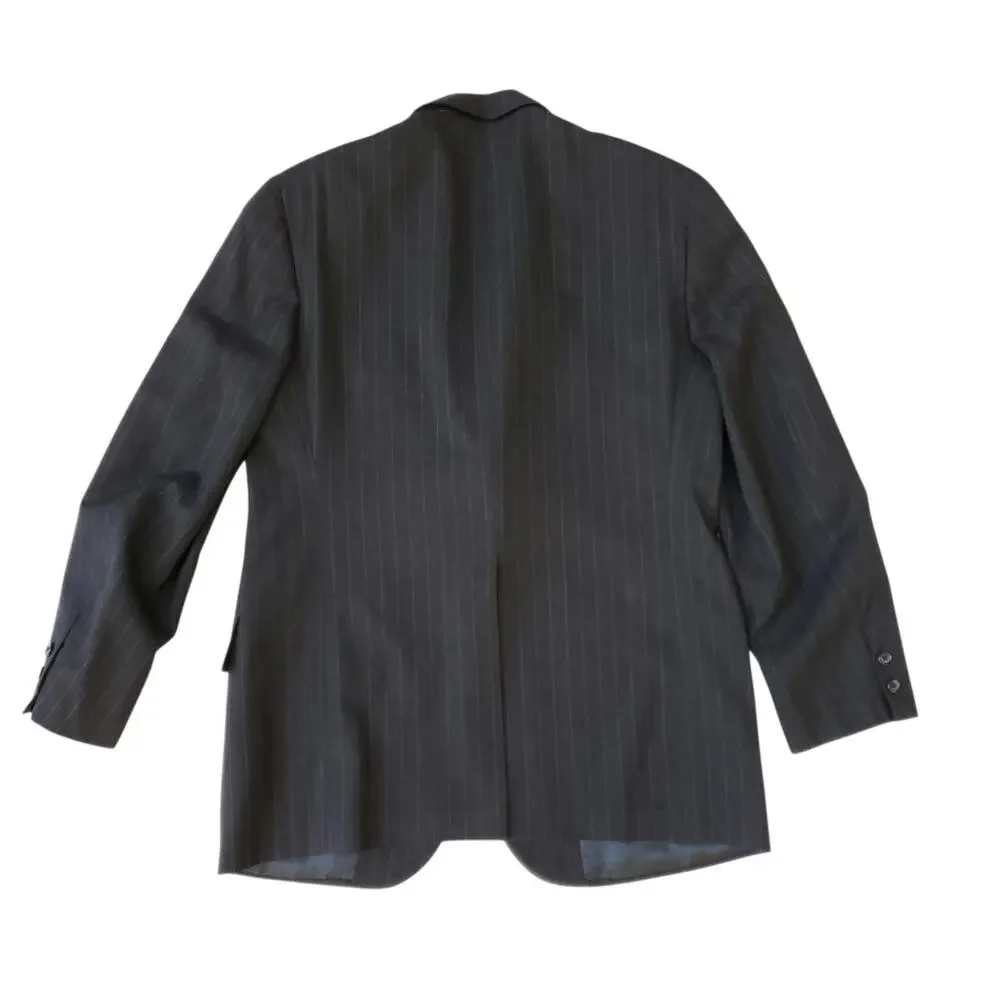 Vintage Brooks Brothers Wool Jacket Blazer Sport Coat Wool Stripe Gentleman 41R